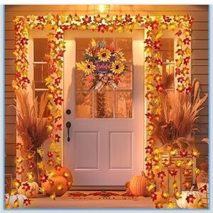 Autumn Leaf String Lights for Home Party Decor